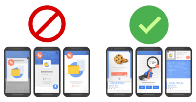 Google sagt Pop-ups und Overlays den Kampf an
