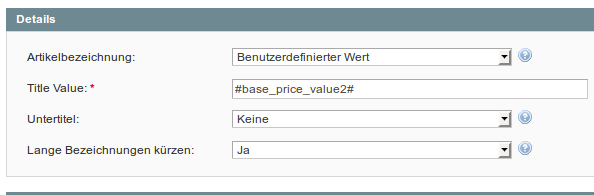 Konfiguration  für Grundpreise in M2E Pro