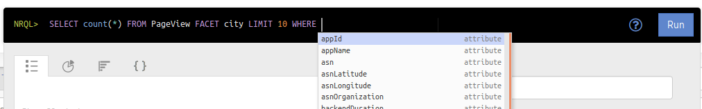 NRQL Autocomplete