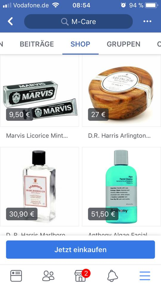 Facebook Shop mobil 3