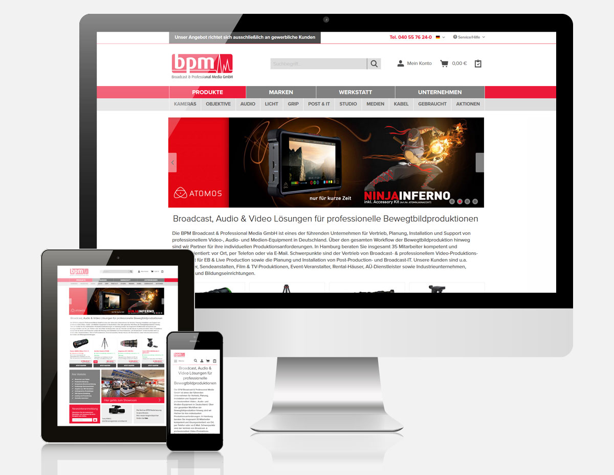 Shopware Onlineshop BPM Media