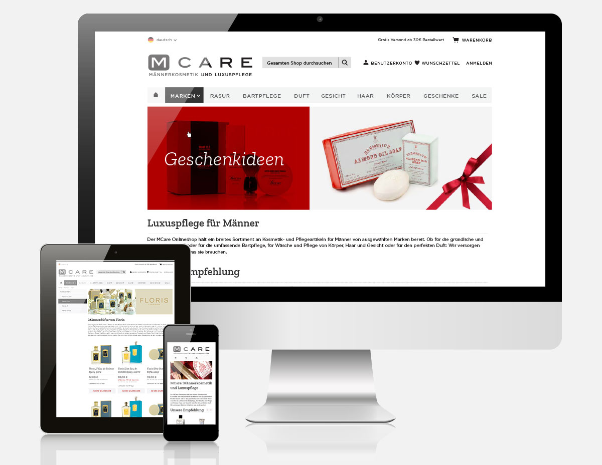 Magento Onlineshop M-Care