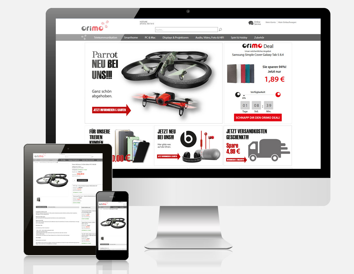 Magento Onlineshop Orimo