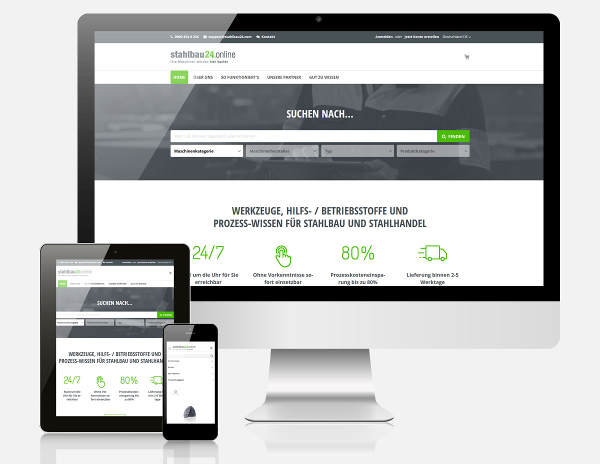 Magento Onlineshop STAHLBAU24