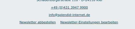 Opt-out-Möglichkeit im E-Mail-Footer