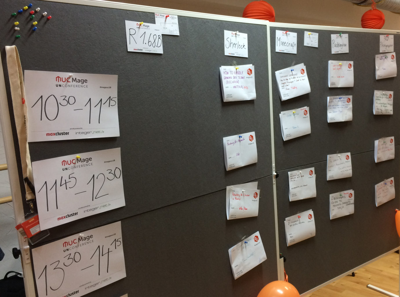 Sessionprogramm der MageUnconference 2018 Sessionprogramm der MageUnconference 2018