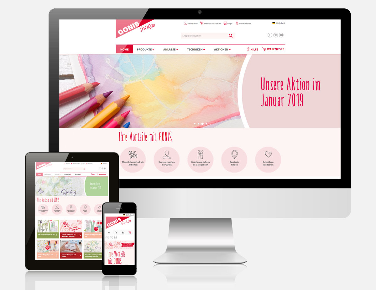 Case Study: Magento 2 Onlineshop für GONIS Case Study: Magento 2 Onlineshop für GONIS