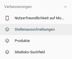 Google Search Console Stellenausschreibungen