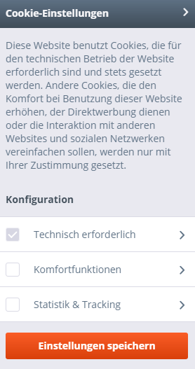 Cookie Consent Tool im Frontend von Shopware 5.6.3