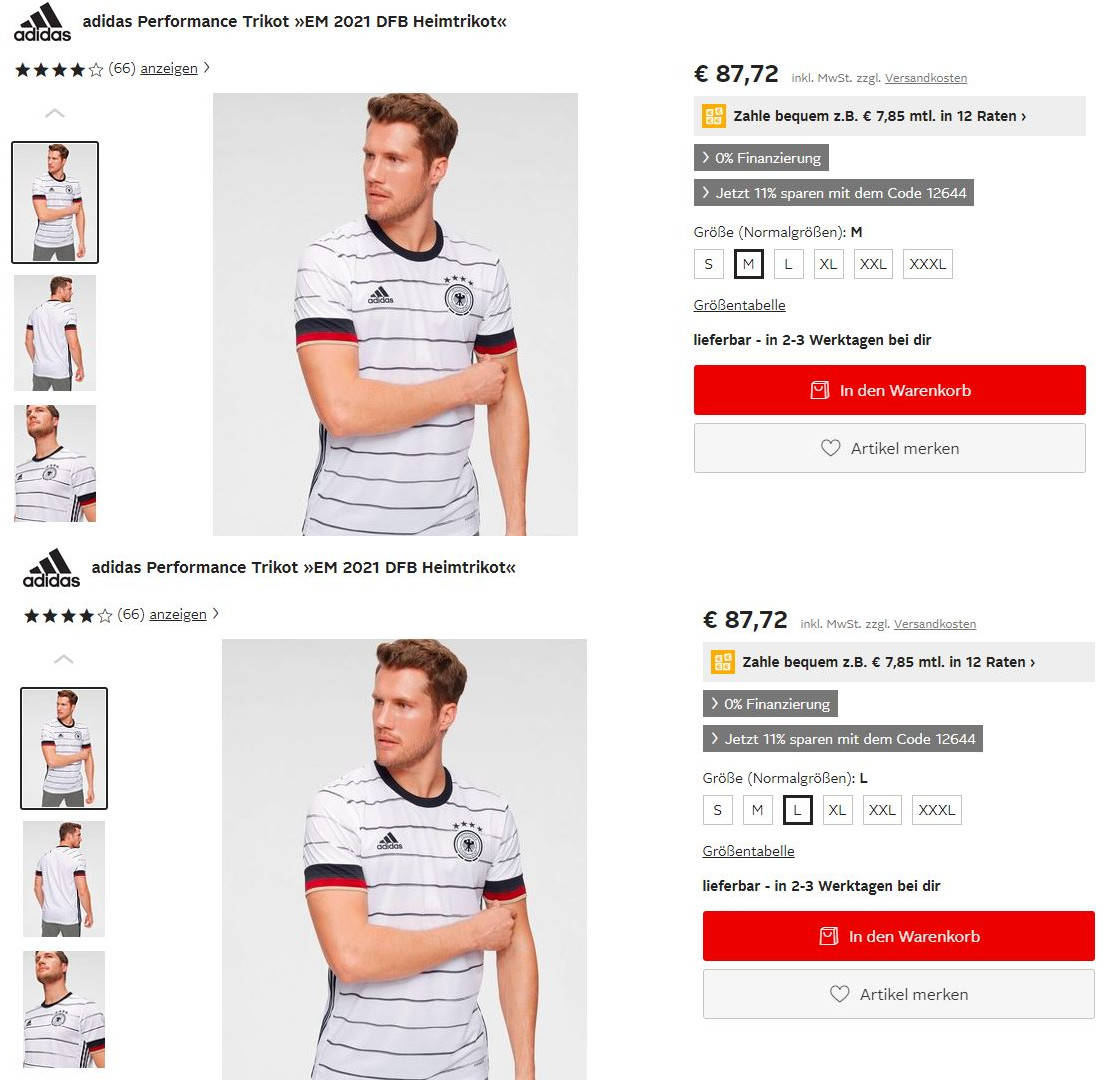 onlineshop-varianten-trikot Onlineshop Trikot in verschiedenen Größen