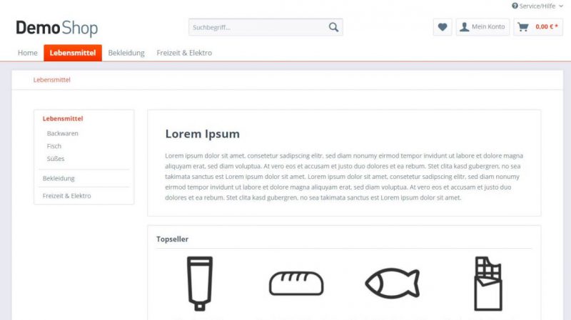Shopware 5 Demoshop