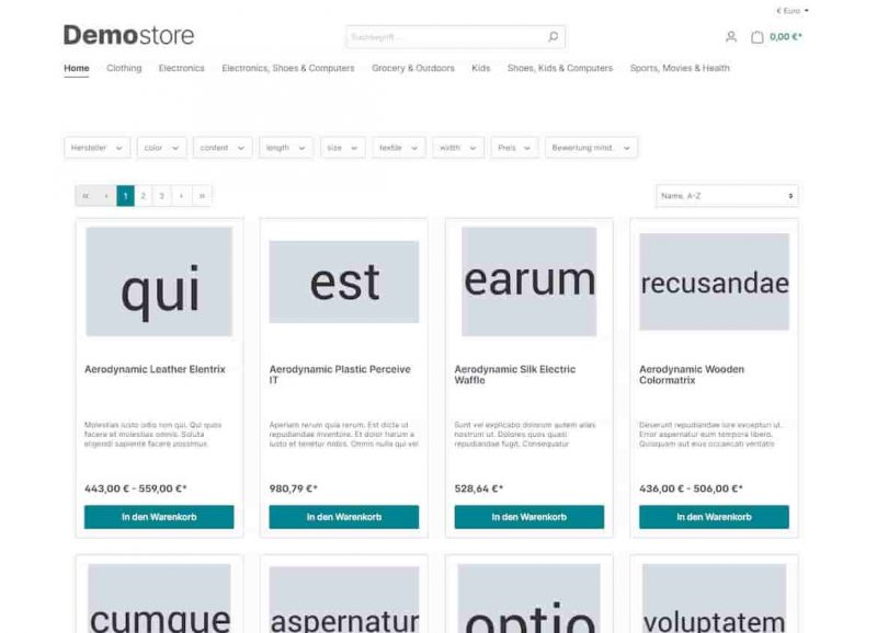 Shopware 6 Demoshop