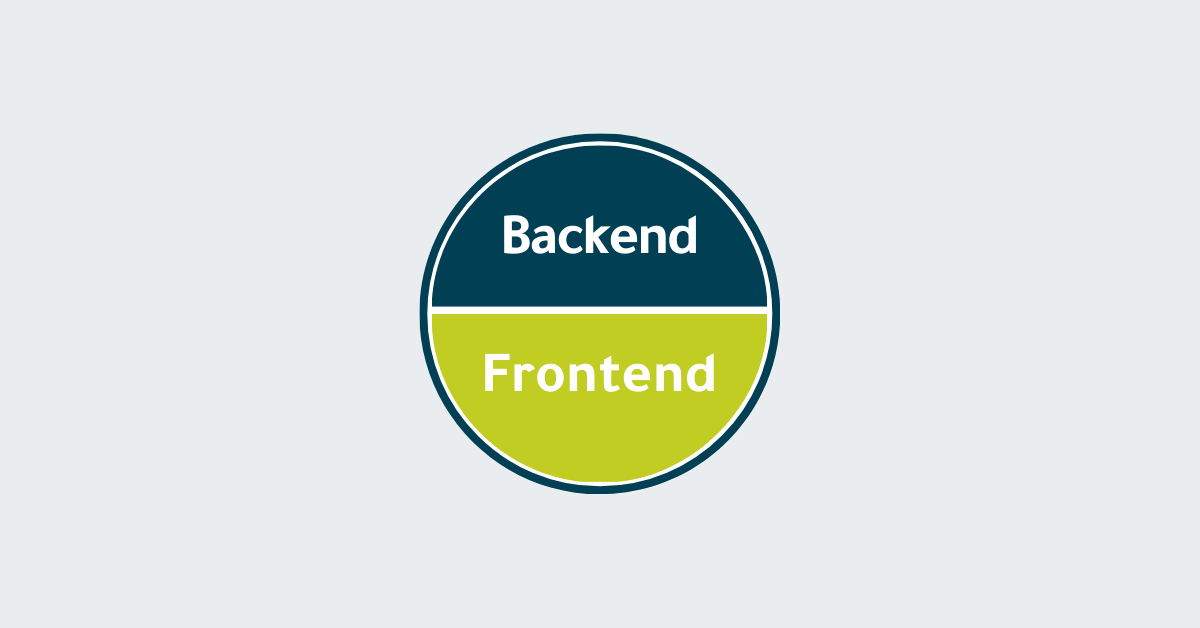 Monolithische Architektur im Onlineshop mit Frontend und Backend