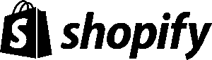 Black Shopify Logo