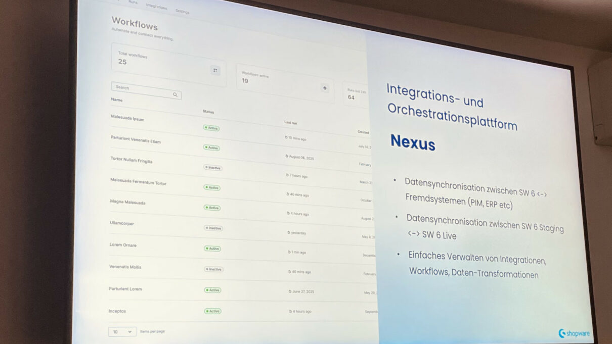Input beim Shopware Meetup Kiel am 10. Dezember 2025