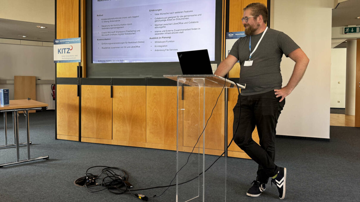 Keynote von Felix Gebauer beim Nextcloud Schleswig-Holstein Tag 2026