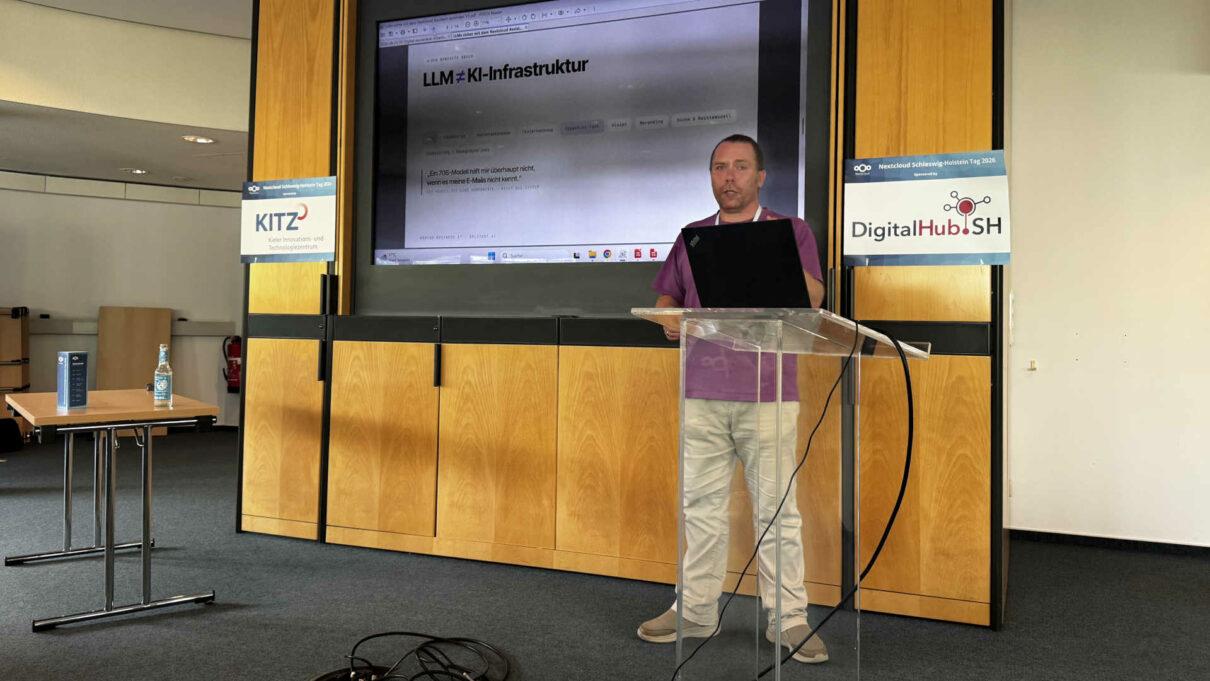 Keynote von Tadeusz Nikitin beim Nextcloud Schleswig-Holstein Tag 2026