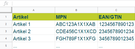 Beispiel: CSV Datei