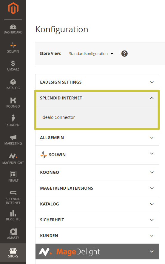 Installations- und Konfigurationsanleitung 'idealo Connector – Magento 2'