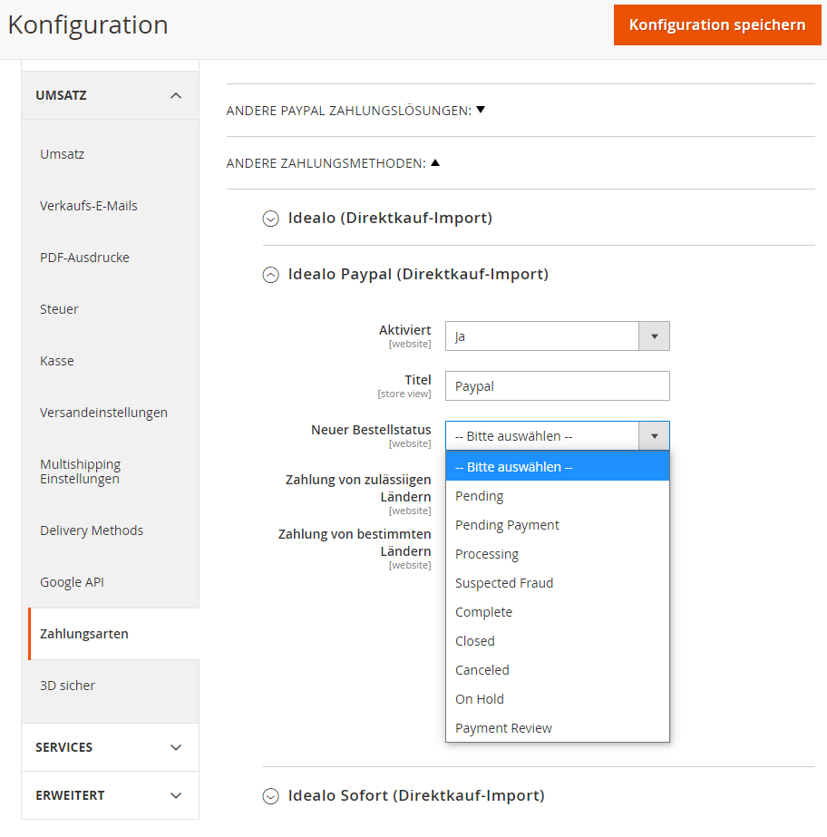 Installations- und Konfigurationsanleitung 'idealo Connector – Magento 2'