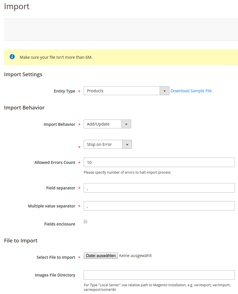 Magento 2 Handbuch – Kapitel 11: Wie funktioniert der Import und Export von Daten in Magento 2?