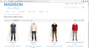 Screenshot responsives Magento Standard Theme