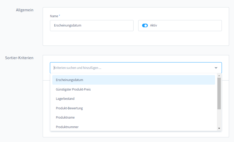 Shopware 6 Systemeinstellungen & Shopeinstellungen