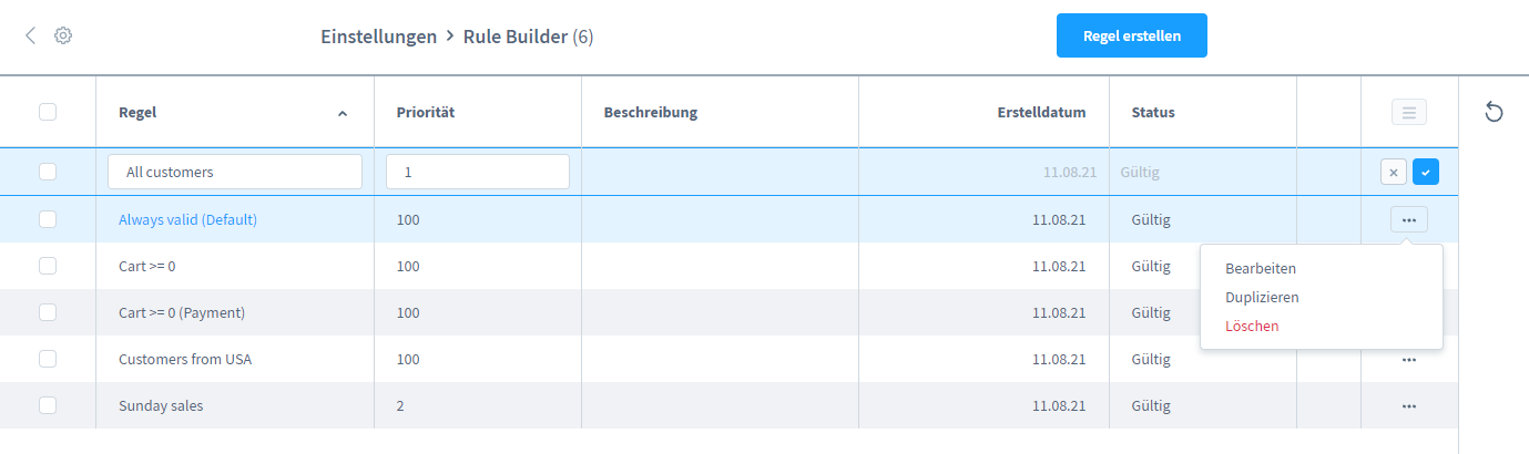 Shopware 6 Handbuch – 8. Kapitel: einstellungen bearbeiten