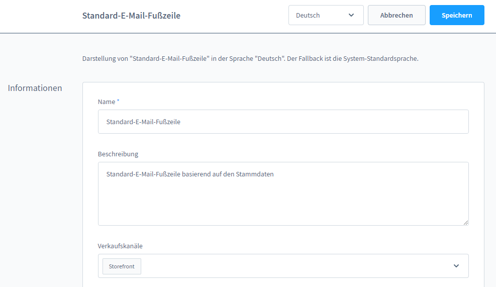 Shopware 6 Handbuch – 8. Kapitel: einstellungen bearbeiten