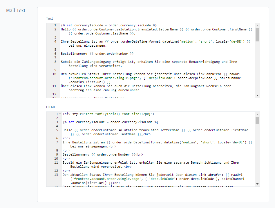 Shopware 6 Handbuch – 8. Kapitel: einstellungen bearbeiten