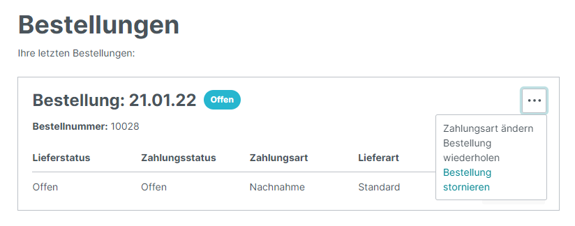 Shopware 6 Handbuch – 8. Kapitel: einstellungen bearbeiten