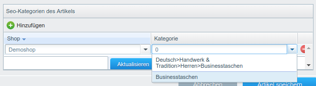 Shopware Handbuch – 2. Kapitel: Kategorien, Eigenschaften, Filter, Hersteller