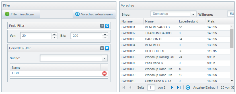 Shopware Handbuch – 3. Kapitel: Product-Streams, Bewertungen, Cross-Selling